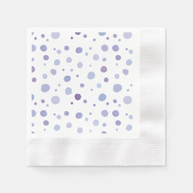 Guardanapo De Papel bolinhas pintadas à mão (Frente)