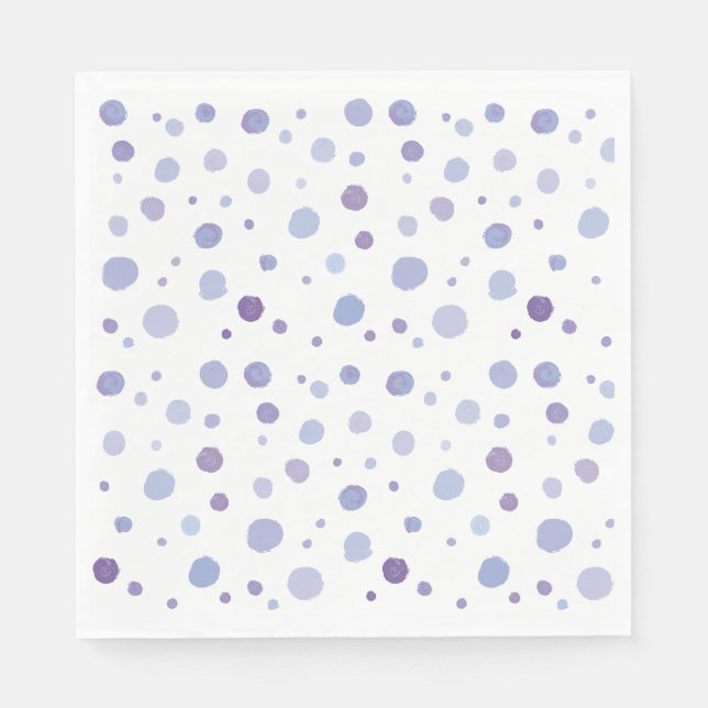 Guardanapo De Papel bolinhas pintadas à mão (Frente)