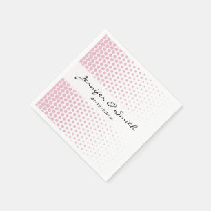 Guardanapo De Papel Bolinhas rosa cor-de-rosa branco moderno