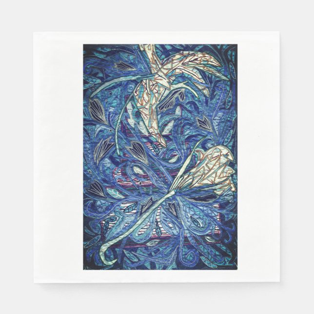 Guardanapo De Papel Bolo azul (Frente)