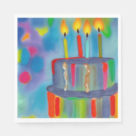 Guardanapo De Papel Bolo de aniversário