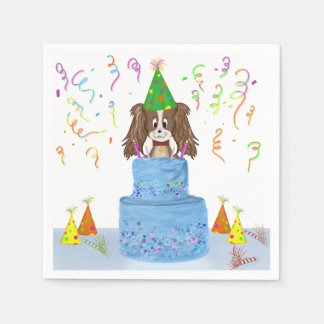 Guardanapo De Papel Bolo de Aniversário Cavalier King Charles