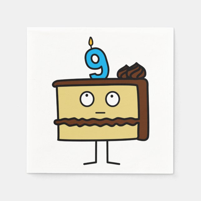 Guardanapo De Papel Bolo de Neve com Velas (Frente)