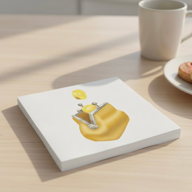 Guardanapo De Papel Bolsa de Moedas de Ouro (Criador carregado)