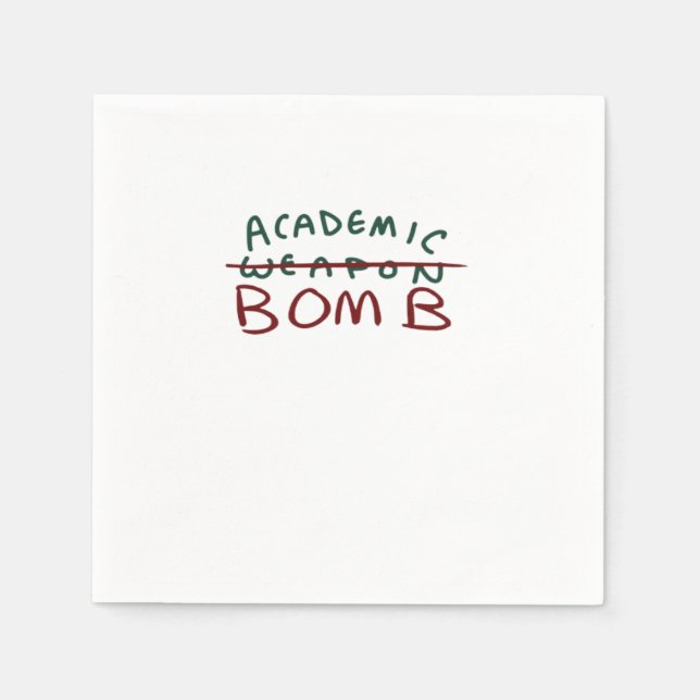 Guardanapo De Papel Bomba Acadêmica Oversized (Frente)