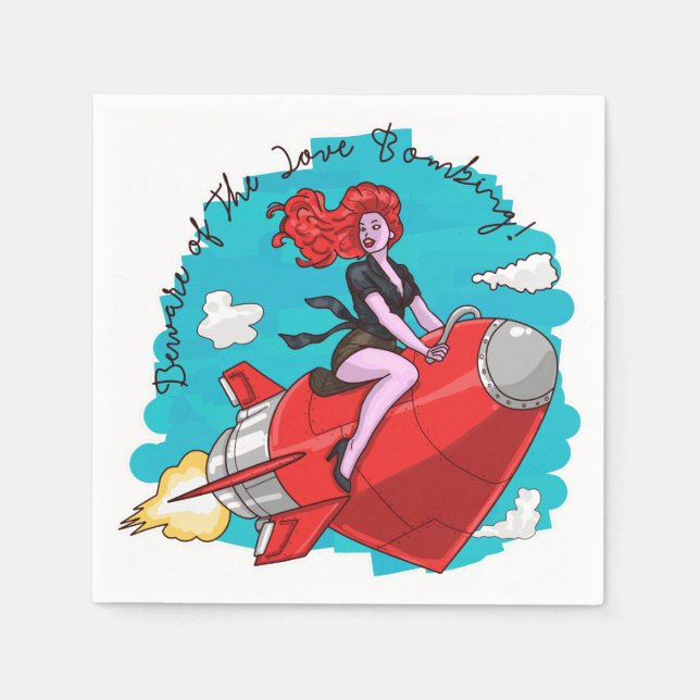 Guardanapo De Papel Bombardeio por amor (Frente)