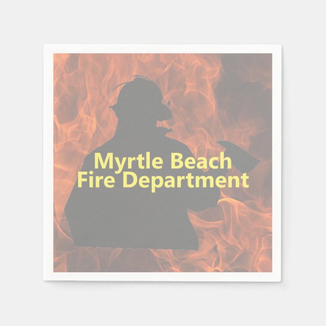 Guardanapo De Papel Bombeiros Personalizados Napkins (Frente)