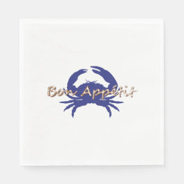 Guardanapo De Papel Bon-Apatite- Little BLUE_Crab-Diariamente- Celebra