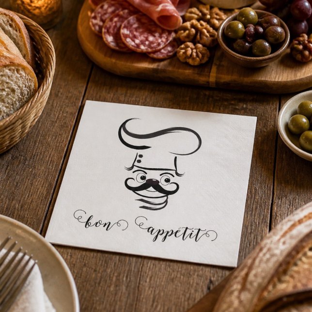 Guardanapo de papel Bon Appetit Chef (Criador carregado)