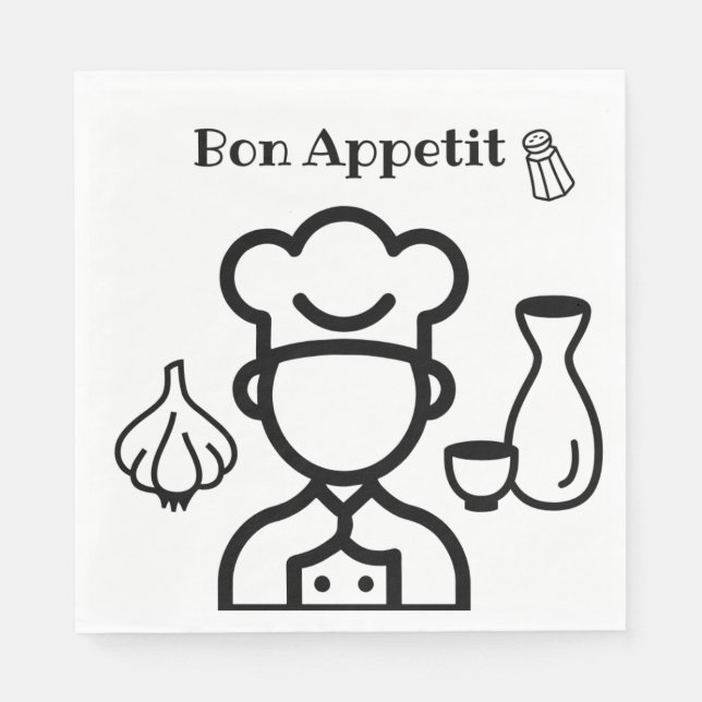Guardanapo De Papel Bon appetit lunch napkins  (Frente)