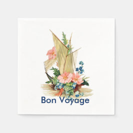 Guardanapo De Papel Bon Voyage Party, Oriental Junk Sailboat