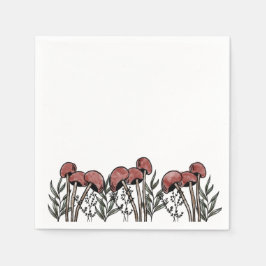 Guardanapo De Papel Bonés Red Mushroom