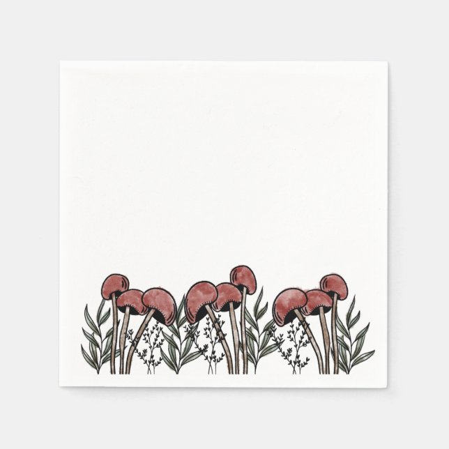 Guardanapo De Papel Bonés Red Mushroom (Frente)