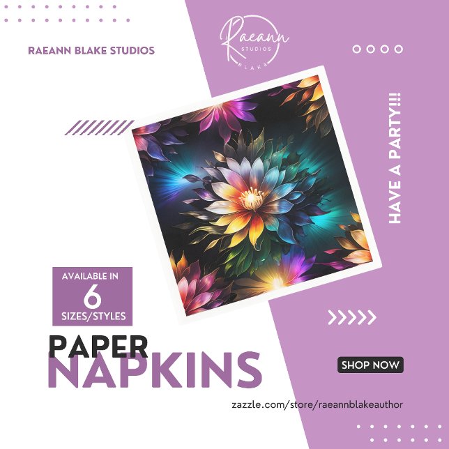 Guardanapo De Papel Bonita Flores Vivas Papel Napkin (Criador carregado)