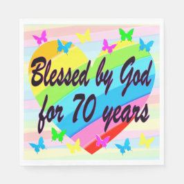 GUARDANAPO DE PAPEL BONITAS DE 70 ANIVERSÁRIO BOMBEIRAS DE FESTA