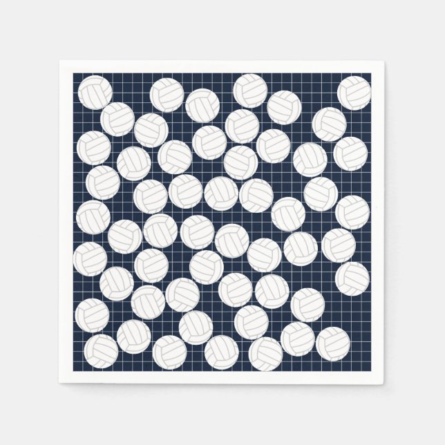 Guardanapo De Papel Bonitinhos de papel para voleibol (Frente)