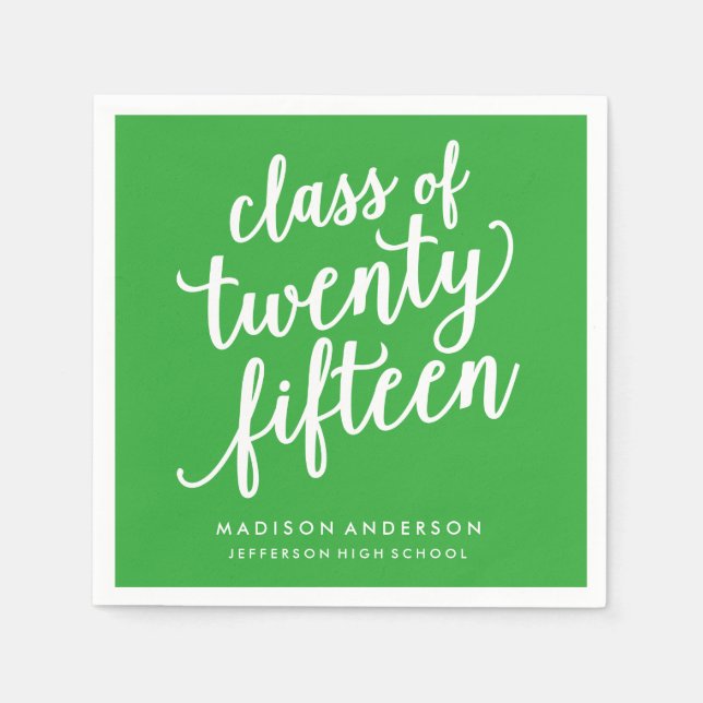 Guardanapo De Papel Bonito Boho em Verde | Papel Personalizado Napkins (Frente)