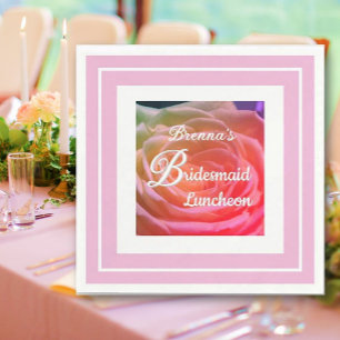 Guardanapo De Papel Bonito Bridesmaid Luncheon Custom Napkins