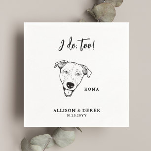 Guardanapo De Papel Bonito Eu Faço Muito Casamento De Pet De Cachorro