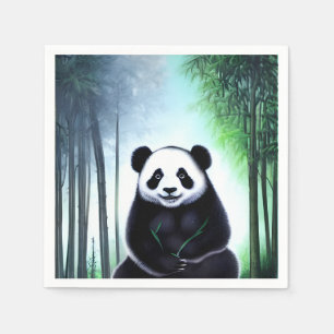 Guardanapo De Papel Bonito, Fofinho Pequeno Urso de Panda