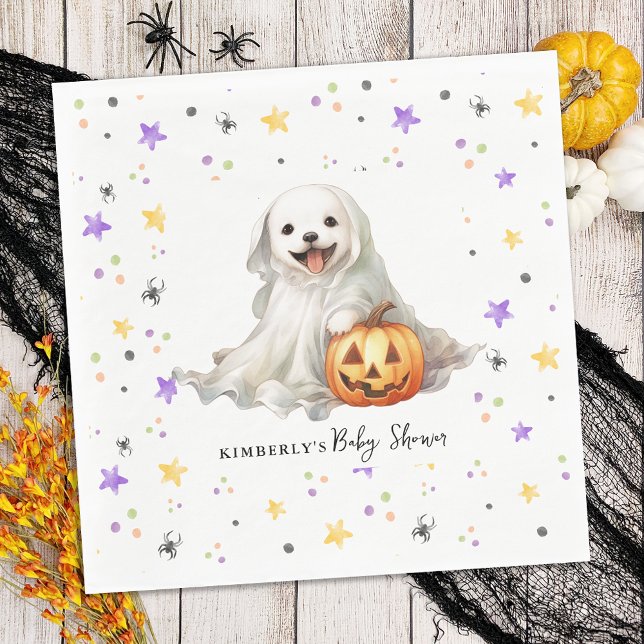 Guardanapo De Papel Bonito Halloween Puppy Pequeno Chá de fraldas (Criador carregado)