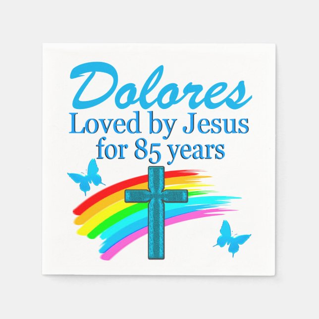 GUARDANAPO DE PAPEL BONITO NÁQUINAS PERSONALIZADAS DO 85º PARTIDO AZUL (Frente)