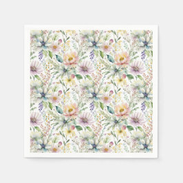 Guardanapo De Papel Bonito padrão floral pastel