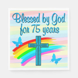 GUARDANAPO DE PAPEL BONITO PAPEL AZUL CROSS 75º ANIVERSÁRIO