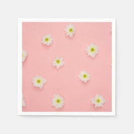 Guardanapo De Papel Bonito rosa e design Daisy