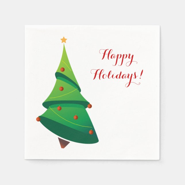 Guardanapo De Papel Bonito Snowman Feriado Papel de Napkin Conjunto (Frente)