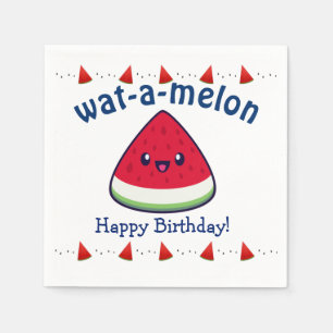 Guardanapo De Papel Bonito Sorriso Kawaii Watermelon