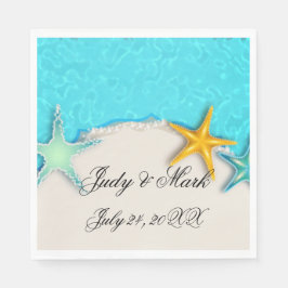 Guardanapo De Papel Bonito Starfish Summer Beach Paper Napkins