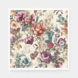 Guardanapo De Papel Bonito Vintage Inspirada Floral