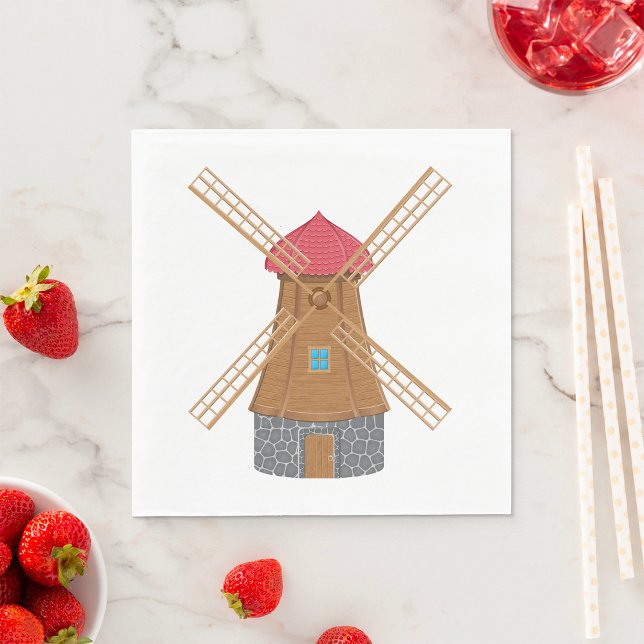 Guardanapo De Papel Bonito Windmill Napkins (Criador carregado)