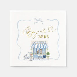 Guardanapo De Papel Bonjour bébé Café Parisiense