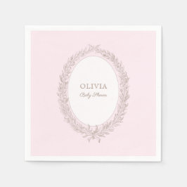 Guardanapo De Papel Bonjour Bebe French Patisseriserie Chá de fraldas 