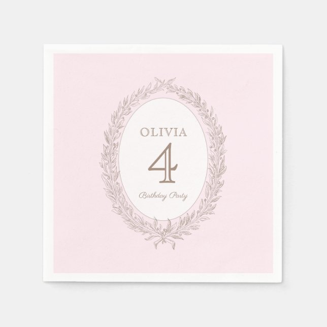 Guardanapo De Papel Bonjour Bebe French Patisseriserie Festa de aniver (Frente)