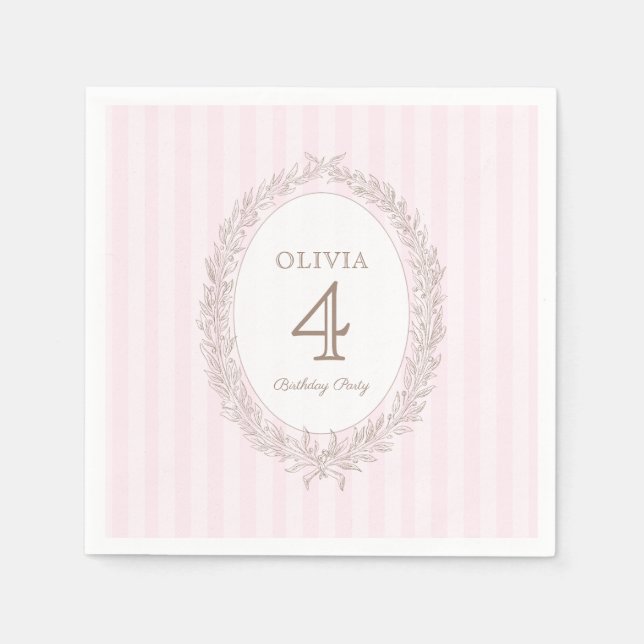 Guardanapo De Papel Bonjour Bebe French Patisseriserie Festa de aniver (Frente)