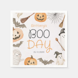 Guardanapo De Papel Boo Day Spooky Halloween Birthday Napkins