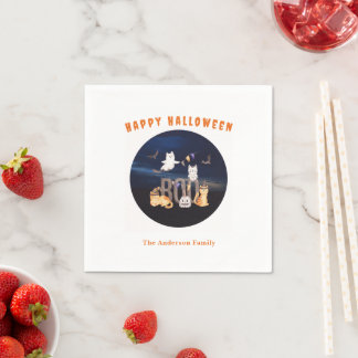 Guardanapo De Papel BOO de Halloween de Personagens Assustadores perso