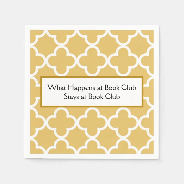 Guardanapo De Papel Book Club Cocktail Napkins (Frente)
