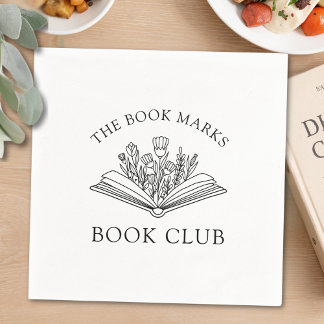 Guardanapo De Papel Book Club Name Personalized Party