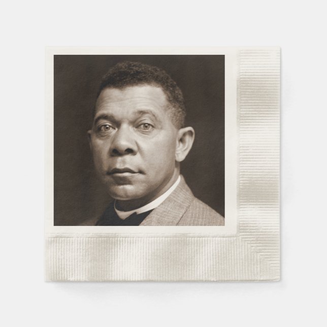 Guardanapo De Papel Booker Washington: Educador Afro-Americano (Frente)