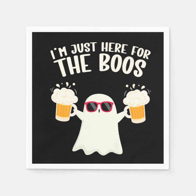 Guardanapo De Papel Boos Beer Tipsy Ghost Adultos (Frente)