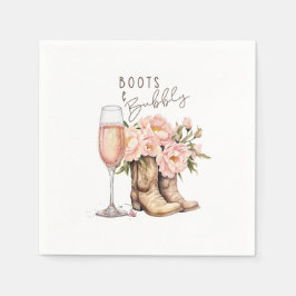 Guardanapo De Papel Boots and Bubble Napkins