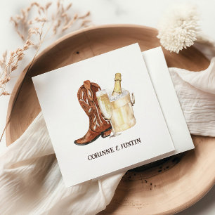 Guardanapo De Papel Boots & Bubble Russo Western Chá de panela