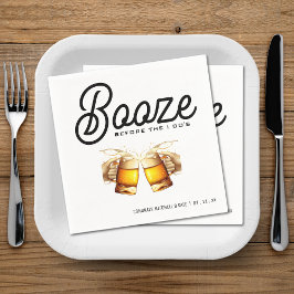 Guardanapo De Papel Booze Antes da Festa de Solteiro