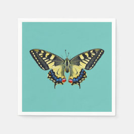 Guardanapo De Papel Borboleta amarela e preta