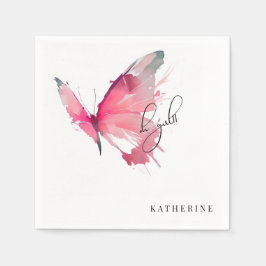 Guardanapo De Papel Borboleta Oh Rapariga Chá de fraldas Branco Person