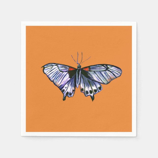 Guardanapo De Papel Borboleta Roxa (Frente)